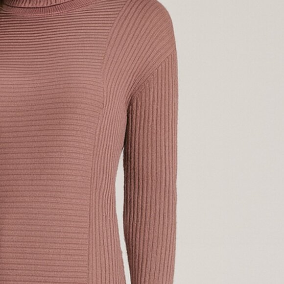 NWOT Vince  Camuto Mauve Blush Pink Knit Sweater Turtleneck - Picture 2 of 9